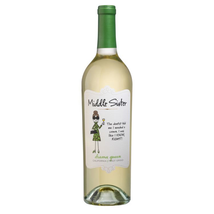 Middle Sister Pinot Grigio Drama Queen California 750Ml