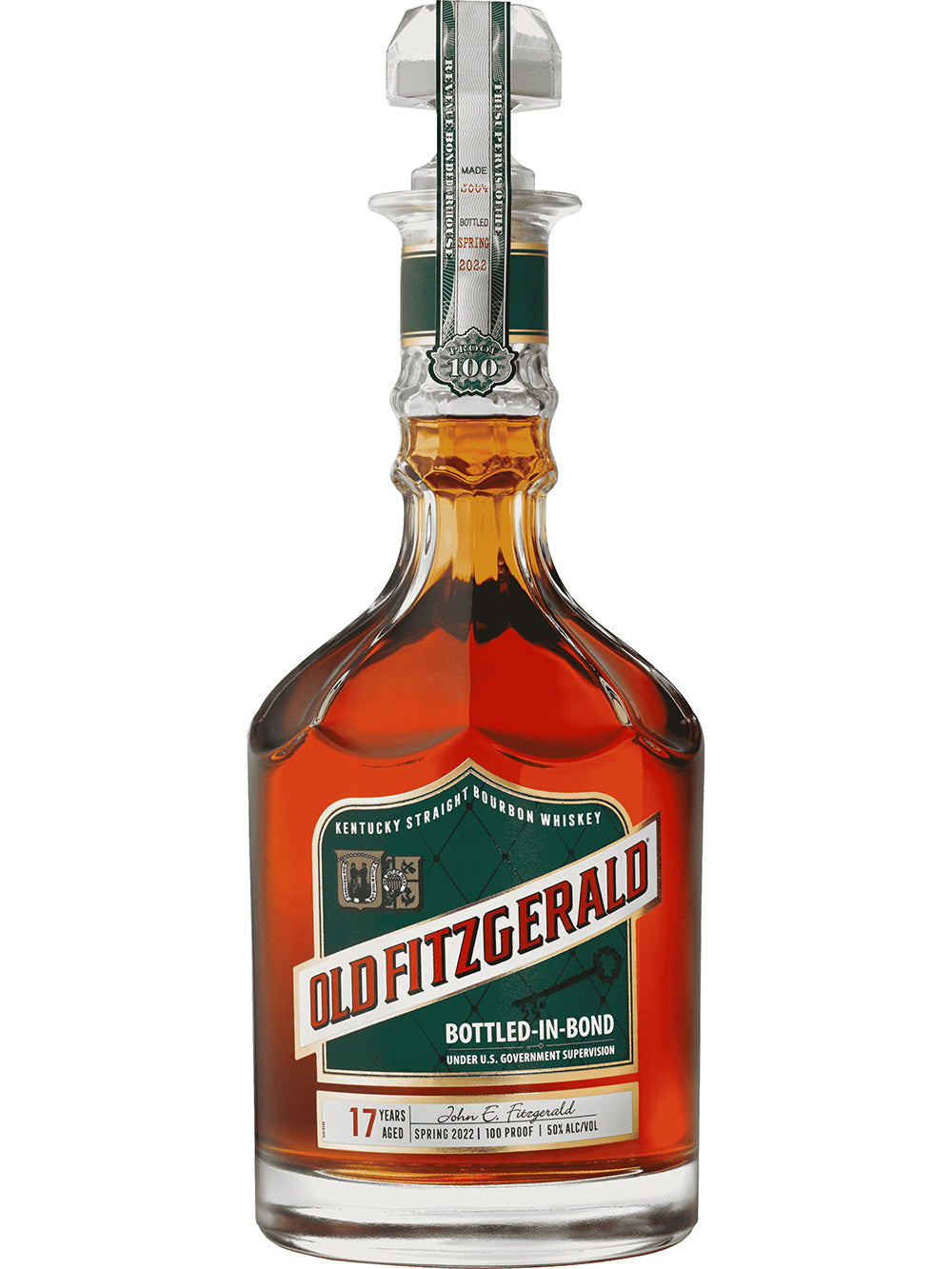 Old Fitzgerald 17 Year Bottled in Bond Bourbon Whiskey Spring 2022