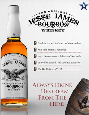 Jesse James American Bourbon Whiskey 750 ml