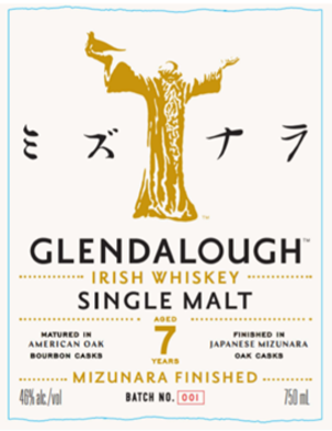Glendalough 7 Year Old Mizunara Finished Single Malt Irish Whiskey