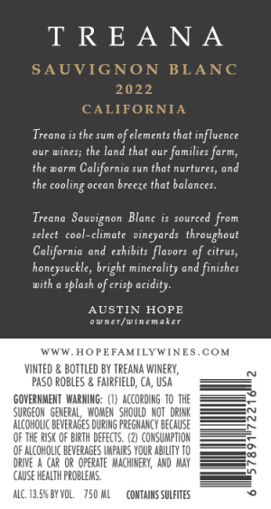 Calif Sauv Bl 750 ml