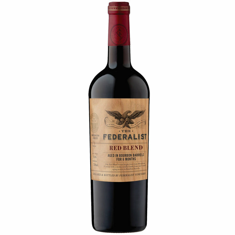 The Federalist Red Blend Aged In Bourbon Barrels Mendocino County