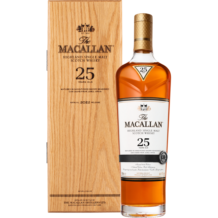 The Macallan 25 Year Old Sherry Oak Single Malt Scotch Whisky