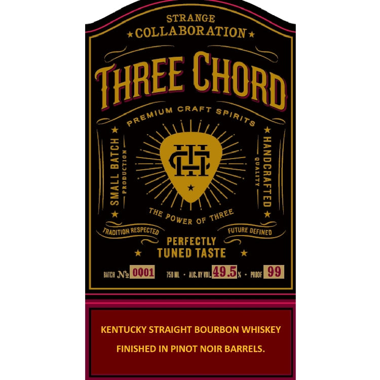 Three Chord Strange Collaboration Straight Bourbon Whiskey 750ml